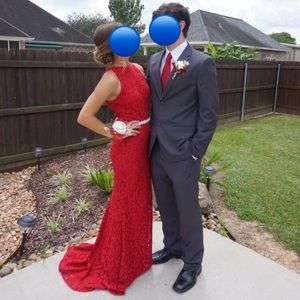 Red prom dress